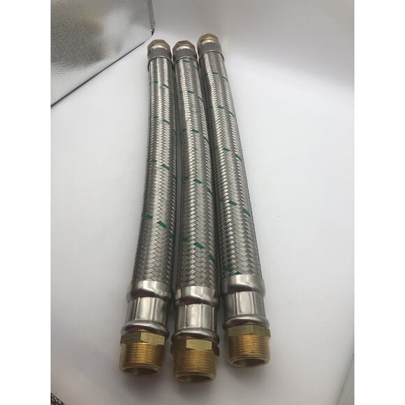 Nex Braided Flexible Hose 1 3/4”x 1” 300psi 248F-19, 24" and 23 1/2 L,LOT OF 3 - Picture 3 of 11